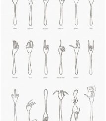poster Le forchette di Munari