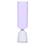 Flute Tutu colore rosa in vetro borosilicato. Collezione Tutu colore. Design Mist-o per Ichendorf Milano