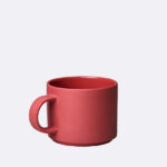 tazza circo rossa manico porcellana