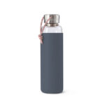 Borraccia in vetro glass water bottle 600 ml colore oceano. Design Black + Blum London