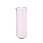 Brocca Vio rosa in vetro borosilicato. Design Foster + Partners Industrial Design per Ichendorf Milano