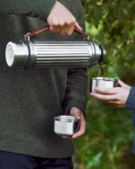 Borraccia termica in acciaio Explorer Flask Duo large 1.4 L Design Black + Blum London - immagine 4